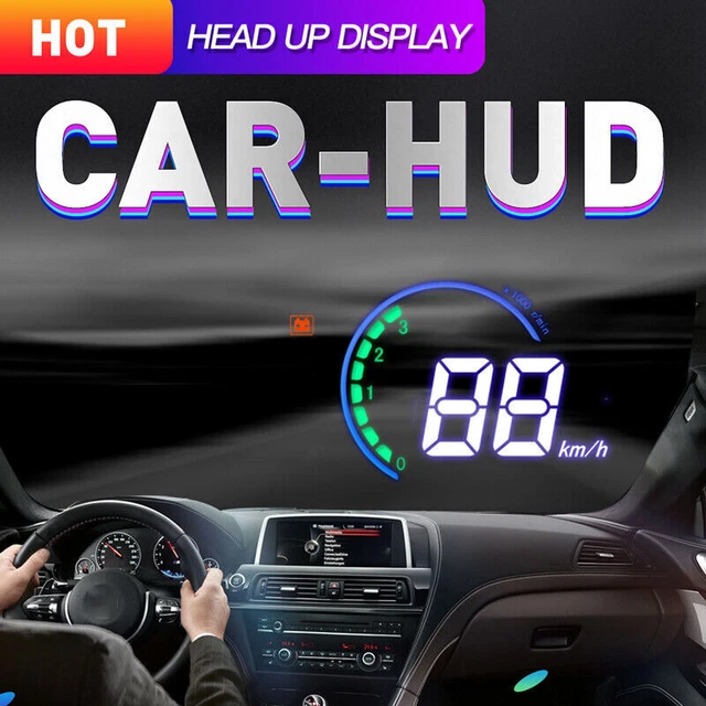 12V Car SUV Truck HUD Head Up Display Digital GPS Smart Speedometer  Scanner