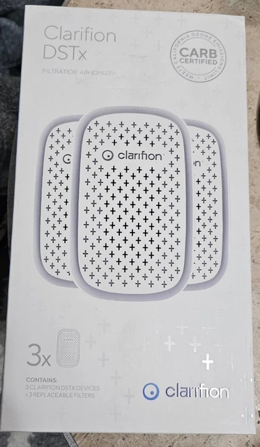 Clarifion DSTX Air Ionizers (3 Pack), Negative Ion Filtration System