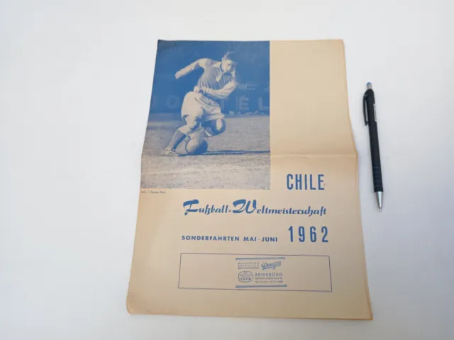 World Cup Chile 1962 Football Soccer Travel Program Germany