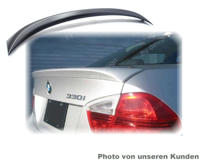 Fly Design Becquet Arrière BMW 3er Limo E90 - Spoiler High Kick Noir Saphir 475 - Tuning Aérodynamique ABS