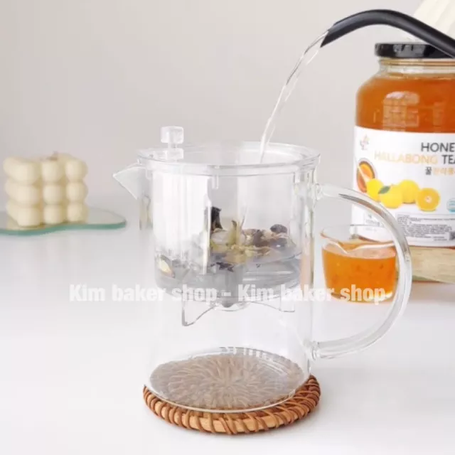 Coffee /glass teapot with Infuser - PERFECT TEA MAKER Loose Brewer Teapot