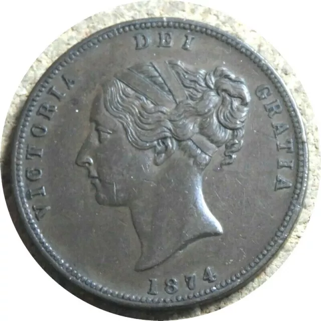 elf New Zealand Auckland United Service Hotel 1 Penny 1874  Victoria