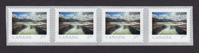 db. CARCAJOU FALLS, NT = FROM FAR AND WIDE = Strip of 4 x $1.07 MNH Canada 2020