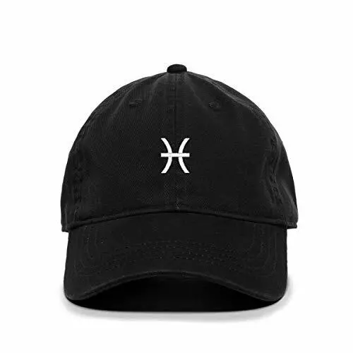Pisces Zodiac Baseball Cap Embroidered Cotton Adjustable Dad Hat