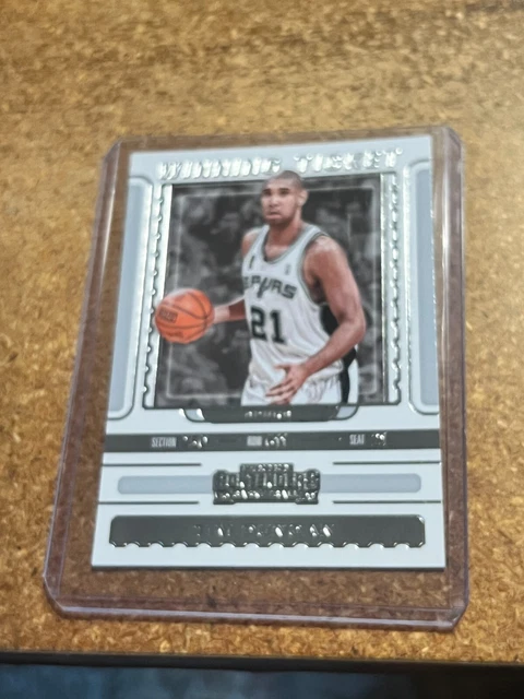 2019-20 Panini Contenders Basketball Winning Ticket # 23 Tim Duncan
