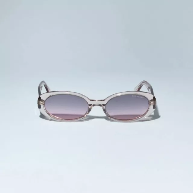 BRAND NEW IN BOX DMY BY DMY Valentina Transparent Pink Oval Sunglasses