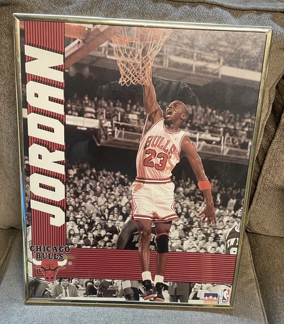 激レア‼︎ 90s 当時物 NBA BULLS JORDAN ポスター Michael Jordan WORK OF ART Chicago Bulls Official 1990s