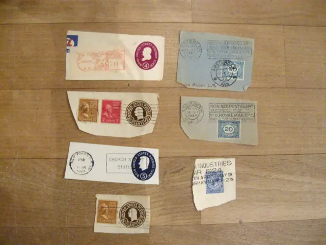 Briefmarken USA Amerika Niederlande England Lot alt 7 Stück Konvolut