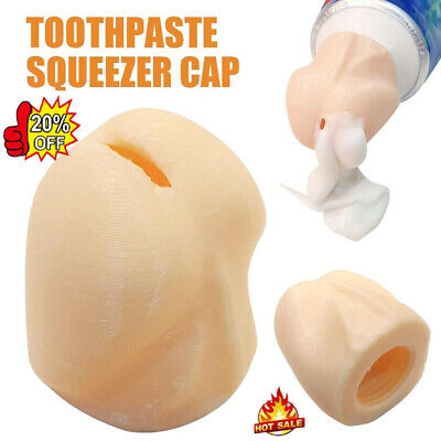Dispensador creativo de pasta de dientes cabezales exprimidor tapa botella de plástico cubierta a prueba de polvo