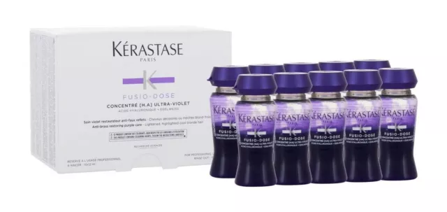 KERASTASE FUSIO-DOSE CONCENTRE H.A. ULTRA VIOLET 10x12 ml 0.4oz GUNUINE NEW!!!