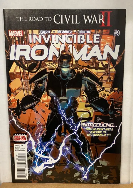 INVINCIBLE IRON MAN #9 1st Print 1st Full App. Riri Williams 2016 Marvel Comics