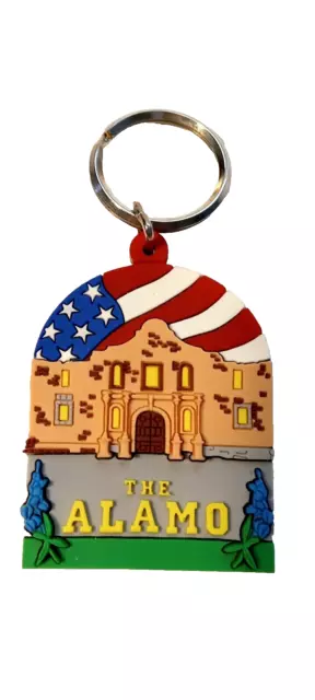 THE ALAMO SAN Antonio Texas Usa Rubber Keychain Souvenir Key Ring $6.17 ...
