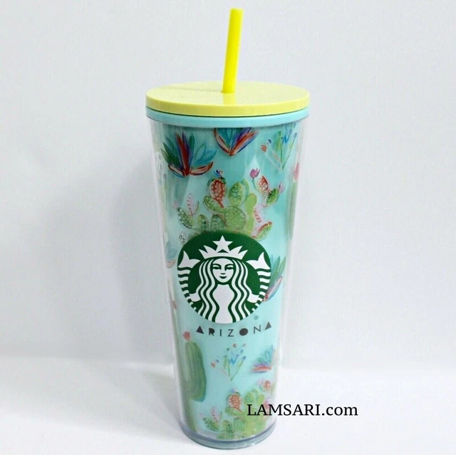 Starbucks Arizona Cactus Acrylic Cold Cup Tumbler Venti 24 oz