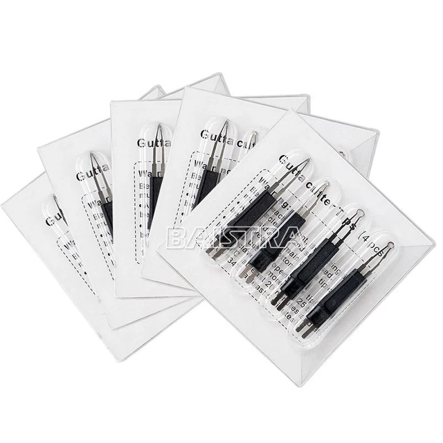 5 Kits Heated Gutta Cutter Tips for Gutta Percha Point Heating Cutter Tooth Gum