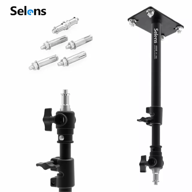 Selens Ceiling Wall Mount Light Boom Arm Overhead Mounting for Studio Softbox