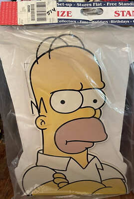 VINTAGE HOMER SIMPSONS Lifesize Cardboard Cutout Standup New In