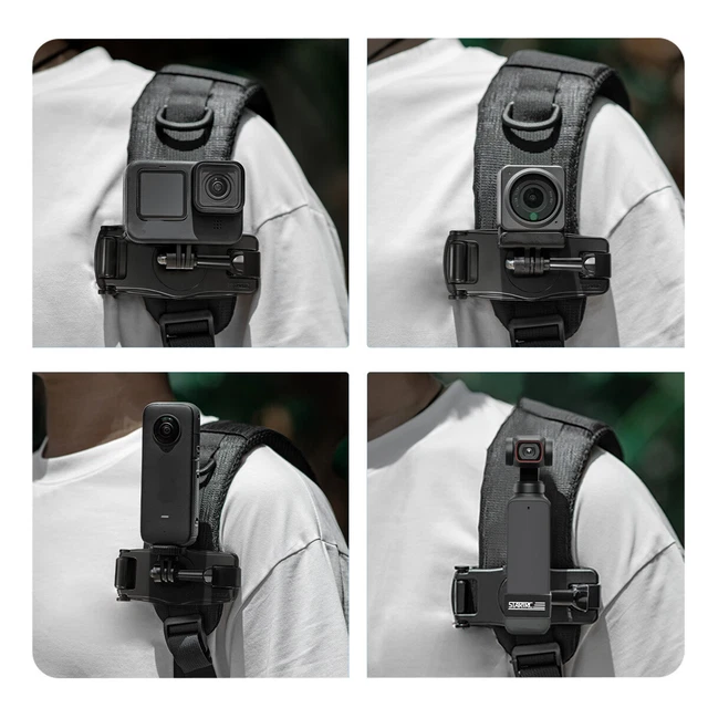Universal Sports Camera Mount Backpack Band For DJI Pocket 2/Insta360 ONE/GoPro