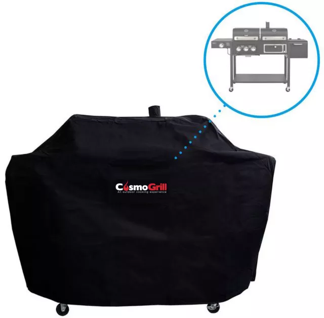 CosmoGrill DUO Smoker+ Gas Grill Barbecue Heavy Duty Cover 600D Oxford Fabric