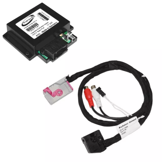 Original Kufatec Adaptateur Multimédia DVD Dvb-T pour Navi Radio Audi Rns-E