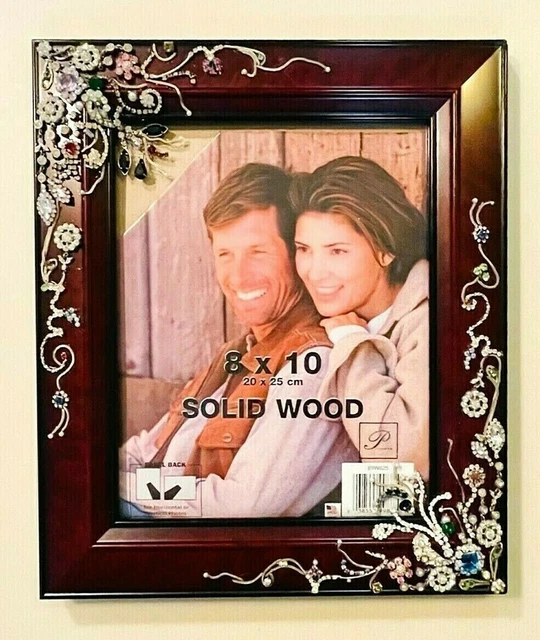 Jewelry Decorated Picture Frame One Of A Kind Art
