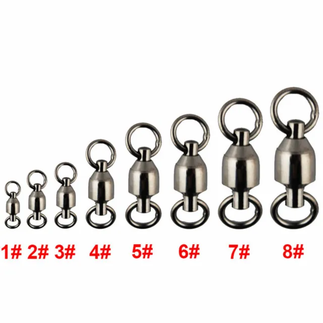 RINGS STAINLESS STEEL Swivel Ring Solid Ring Ball Bearing Fishing Connector  $9.06 - PicClick AU