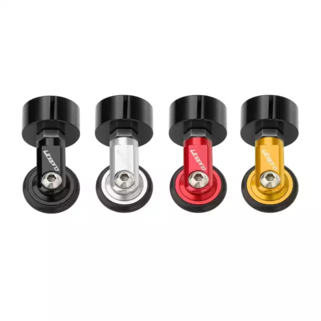 Lightweight Alloy Folding Bike Seatpost Easy Wheel Roller Pushing Auxiliary