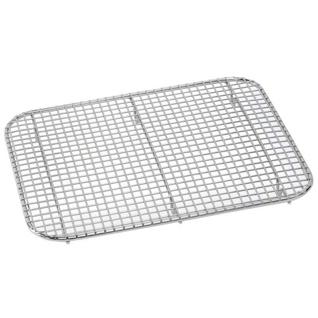 Metro 6517DR Nickel-Plated 18 x 10-1/8" Mesh Drain Grate"