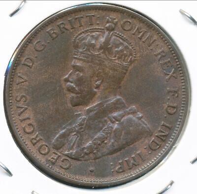 Australia 1927 One Penny 1d George V - Very Fine 3