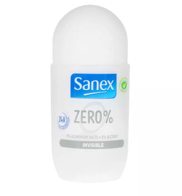 lot de 3 Déodorant SANEX zéro % invisible Roll on  (50 ml x 3)