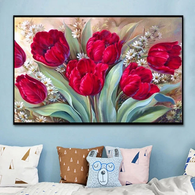 Nicole Knupfer 5D DIY Diamant Malerei Set, DIY 5D Diamant Malerei, Botanik