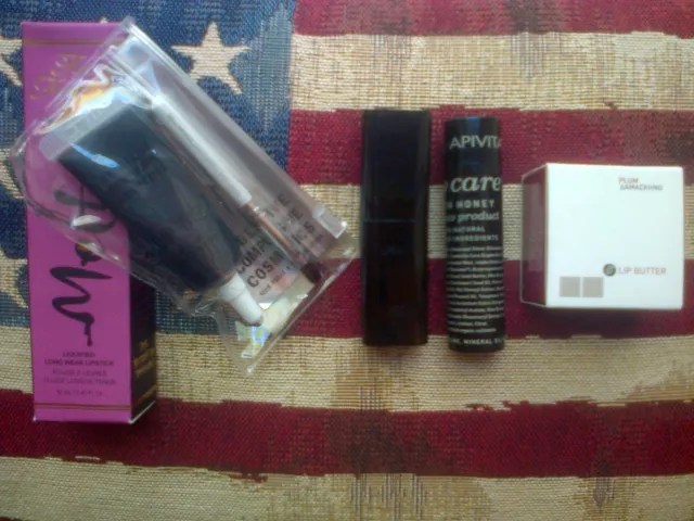 5-teiliges Lippenstift & Lippenbalsam Set: Too Faced, Korres, Apivita, CK Calvin Klein und OCC