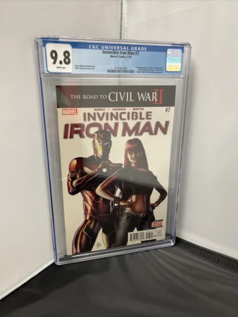 Invincible Iron Man 7 CGC 9.8 1st Riri Williams IRONHEART! MCU/Disney+ Wakanda