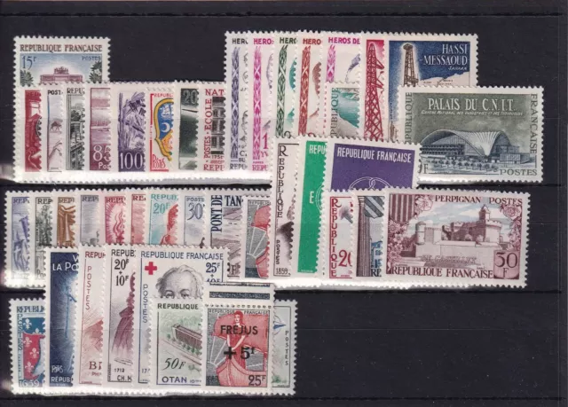 France Annee Complete 1959  Neuf**   Cote: 92 €