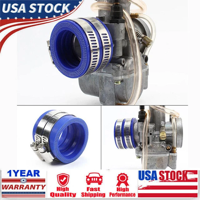 45mm Flange Adapter Carb Manifold Boot Kit Fit Motorcycle Carburetor Air Intake