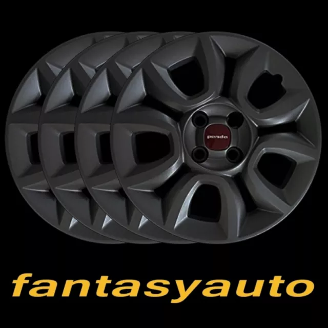 FIAT PANDA 4X4 312 Dal 2012> Kit 4 Borchie Coppe Copricerchi Ruota Brunita  15 EUR 45,99 - PicClick IT