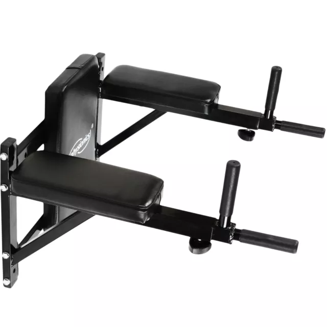 Physionics® Dip Station Dips Barren Dipper Klimmzugstange Pull Up Wandmontage 2