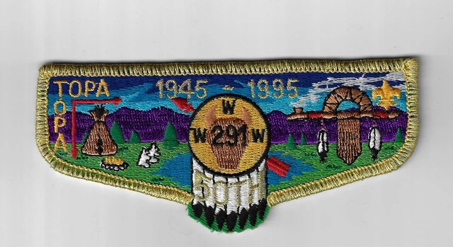 OA 291 Topa-Topa 1945-1995 WWW Flap GMY Bdr. [MK-3456]