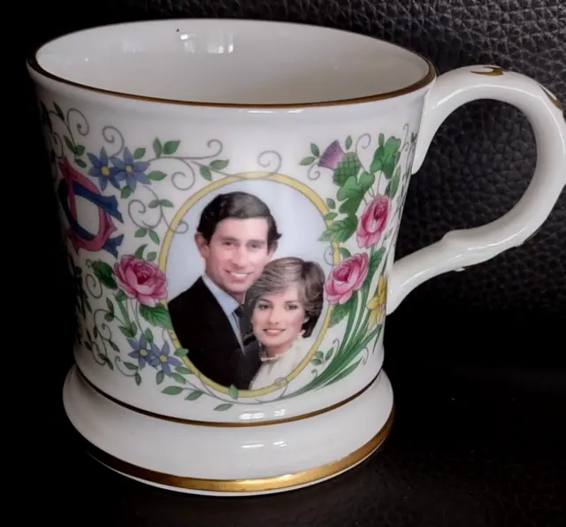 Coalport ~Charles & Diana Mug For Birth Of Prince William 1982