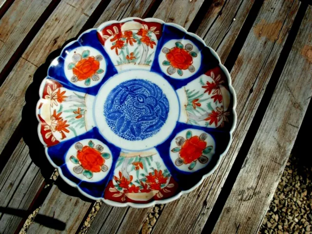 BEL ASSIETTE IMARI PORCELAINE ANCIENNE JAPON 18ème/19 ème Siècle