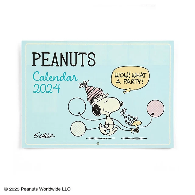 SANRIO PEANUTS SNOOPY 2025 Wall Calendar Kawaii Cute Official Japan New