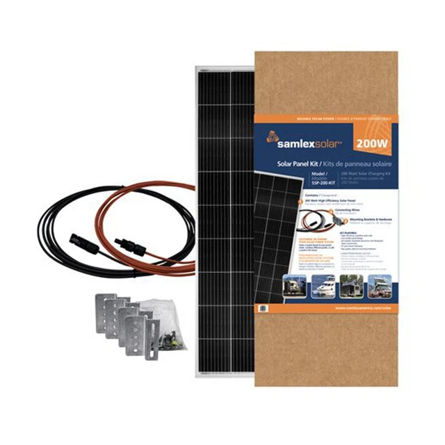 Samlex America SSP-200-KIT Expansion Solar Panel Kit 200W 9.74Amp For RV Vehicle