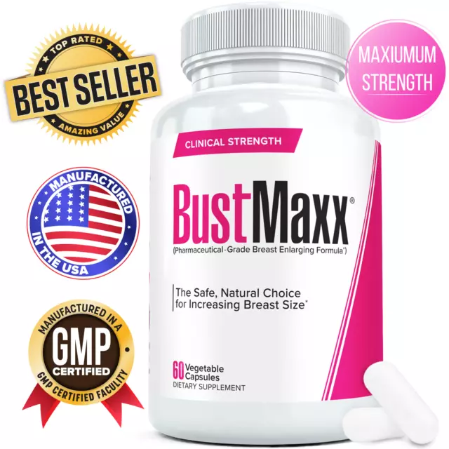 BUSTMAXX #1 Most Trusted All-Natural Breast Enlargement & Enhancement Supplement