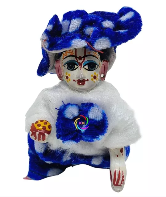 Laddu Gopal Warm Suit for Winter Season Random Color Suit Krishna ji Pack of 3 2