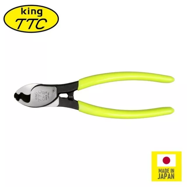 King TTC 150mm / 6 Inch CA-22 Electric Cable Cutter Wire Stripper Made in Japan
