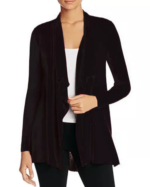 Eileen Fisher Merino Angle Drape Open Cardigan New