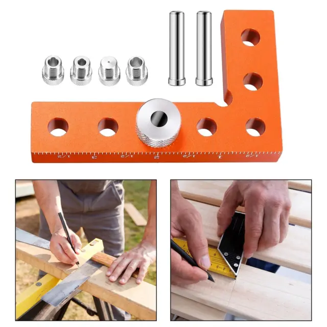 Mini Small Square Center Scribe Professional Carpenter Tool Center Line Tool