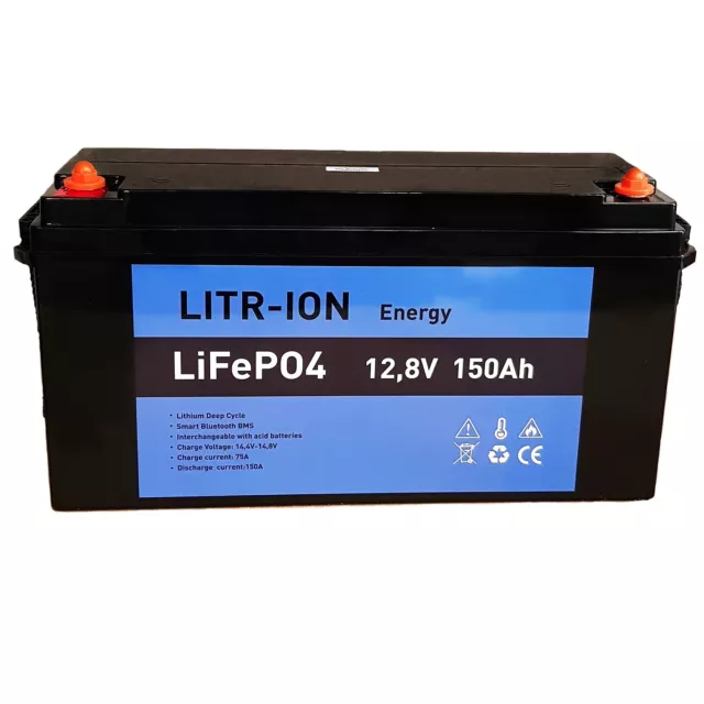 Batería de Litio LiFePO4 150Ah Litr-ion Energy 483x170x238 Camper Autocaravana