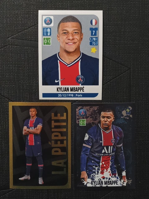 Lot 3 images stickers KYLIAN MBAPPE - Panini Foot 2020/2021 PSG #420 #426 #P10