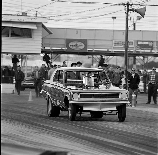 NHRA Drag Racing Great Gene Snow 1970s 1 Old Motor Racing Photo