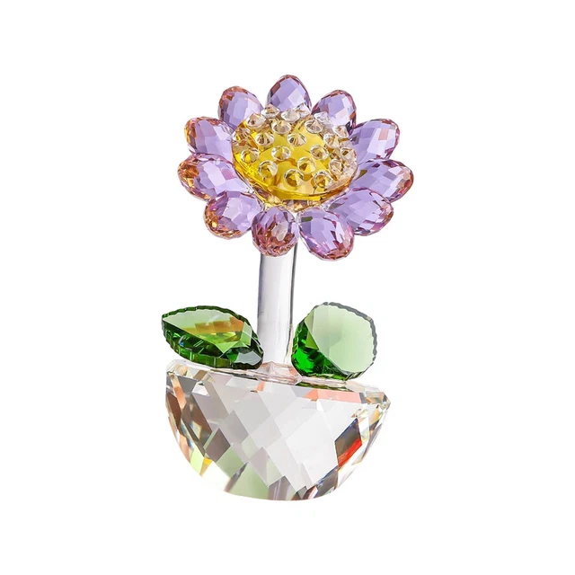 Figurine tournesols en cristal - Fleur de rêve - Ornement de collection pour centres de table - Cadeau de Saint-Valentin Figurine tournesols en cristal - Fleur de rêve - Ornement de collection pour centres de table - Cadeau de Saint-Valentin